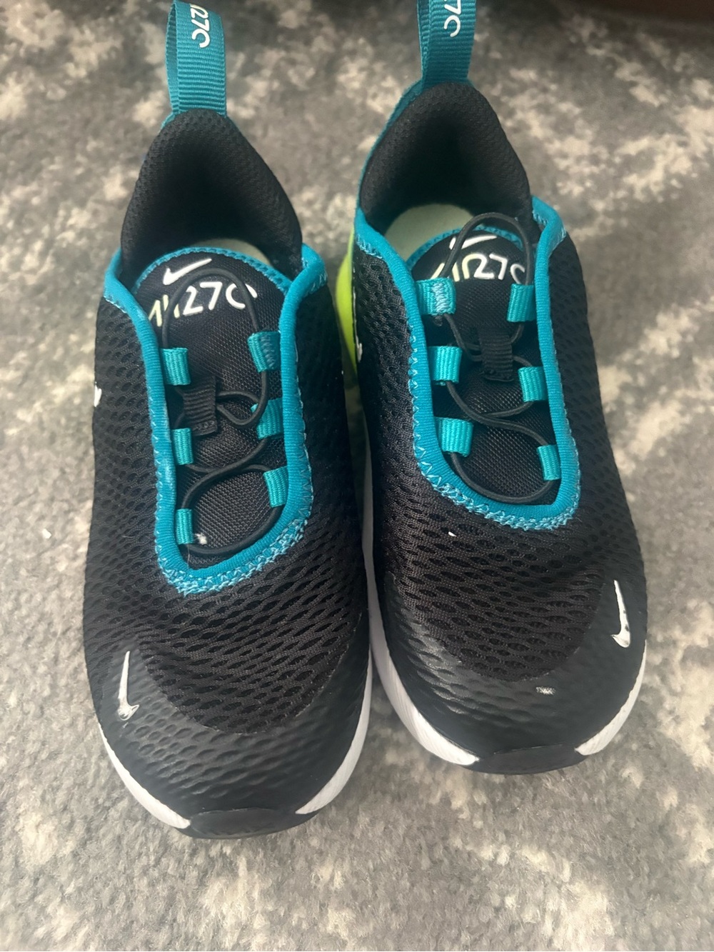 Nike Kids Black & Teal Slip-On Sneakers